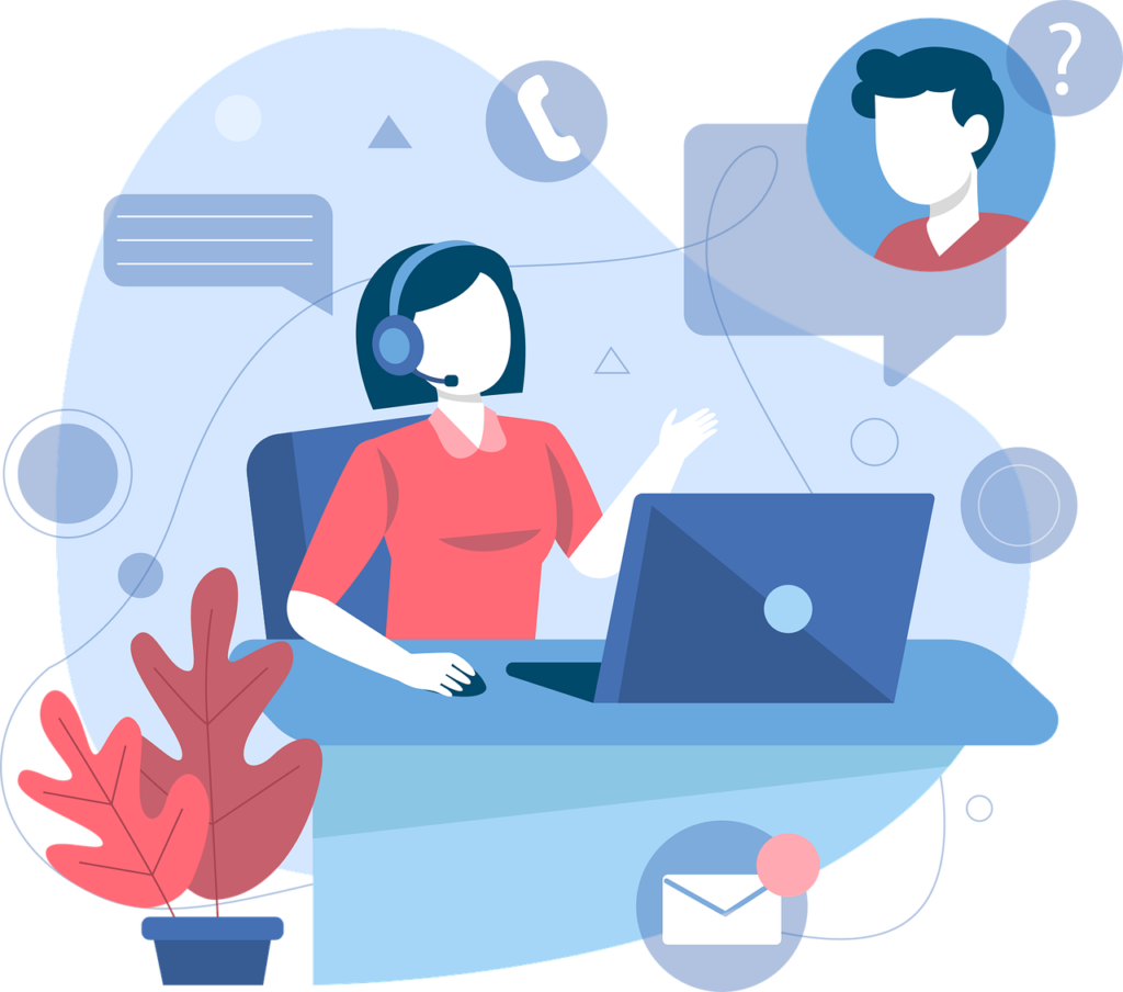 Free Call Center Customer Service vector and picture