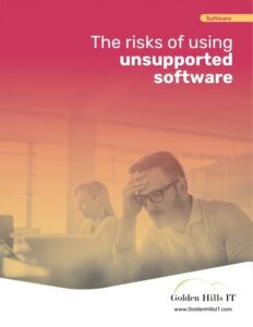 Cover of the Risks of Using Unsupported Software guide