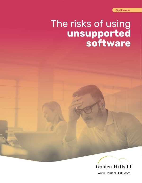 Cover of the Risks of Using Unsupported Software guide