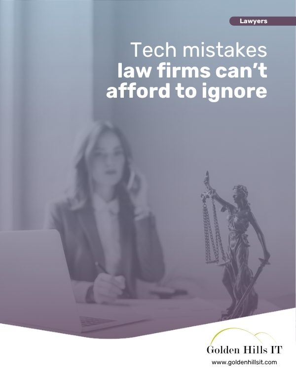 Cover of the Tech Mistakes Law Firms Can't Afford to Ignore guide